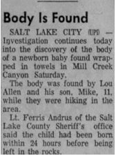 Baby John DOE-Salt Lake County - Cold Case Photo